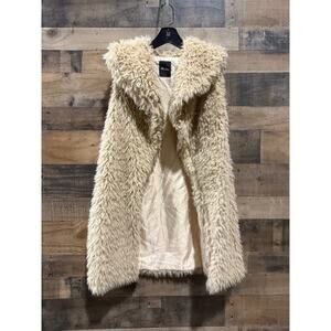 Me Jane Faux Fur Long Vest – Size Woman Medium – Used